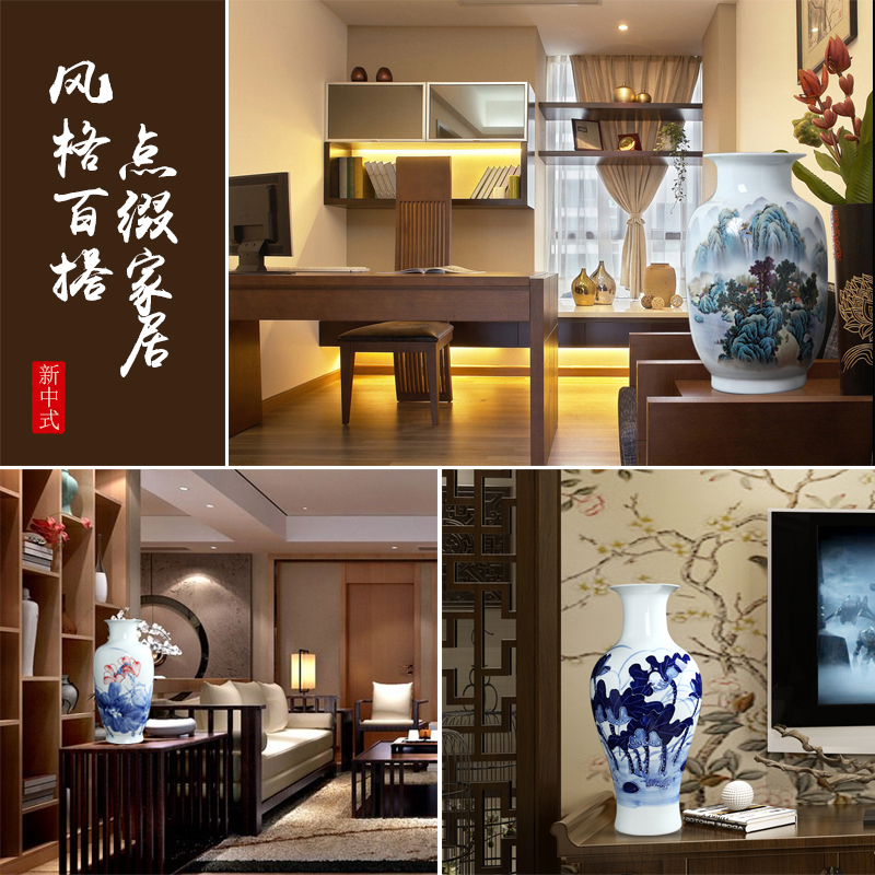 Manual hand - made vases furnishing articles flower arranging jingdezhen ceramics from the sitting room porch decoration office study arts and crafts