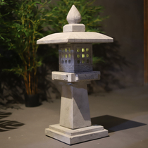 Bluestone Stone Lantern Stone Lamp Outdoor Garden Lawn Zen Decoration Japanese Garden Lamp Antique Solar Stone Lamp