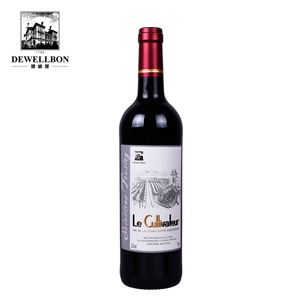 德威堡正品 法国原装原瓶进口红酒 卡迪威干红葡萄酒 750ml