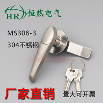 Heitan MS308-3 stainless steel outdoor rain lock industrial power distribution cabinet handle lock chassis cabinet door lock