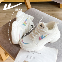 Pull back womens shoes dad shoes womens ins tide 2021 new summer thick-soled sports shoes casual wild white shoes