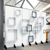 3D three-dimensional background wall movable screen partition fashion living room entrance office beauty salon YY anchor live broadcast