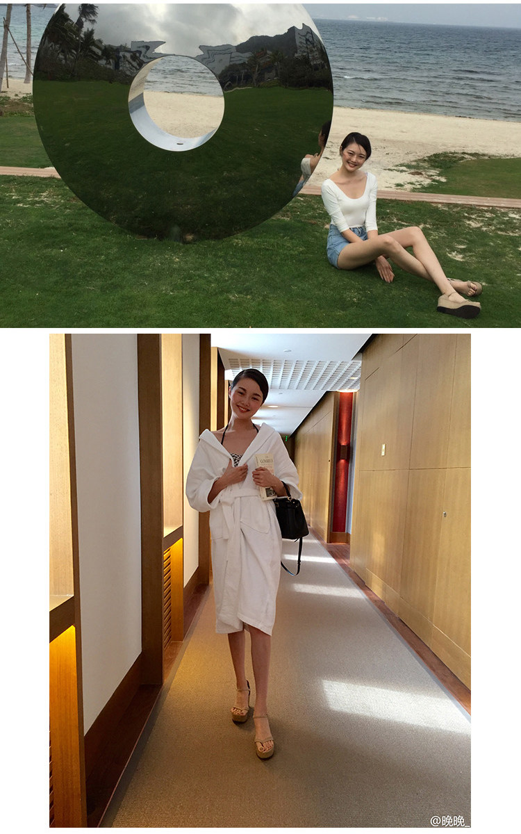 2017新晚晚同款鞋凉鞋女夏坡跟人字厚底高跟鞋夹脚夹趾女鞋夏凉鞋