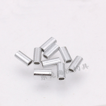 Single aluminum tube deep sea fishing Group balance string hook making aluminum tube fishing buckle clip wire press buckle fishing accessories