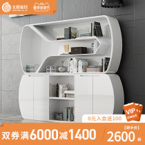 Vind furniture cabinet Information cabinet Decorative Cabinet Simple modern bookcase Archives cabinet Information cabinet Piano Baking Lacquered Cabinet