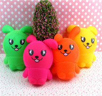 New stalls night market hot selling childrens luminous toys rogue rabbit soft rabbit hair ball vent toys