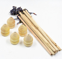 Direct sales nostalgic classic wooden gyro wooden childrens toys factory direct fitness games fitness props