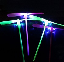 Stalls Temple Fair Night Market Traditional retro bamboo Dragonfly glowing childrens toys Nostalgic hand banished plane rotating plane