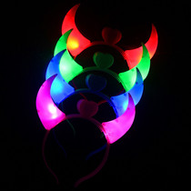 Luminous horn hair band Concert supplies Party props Luminous headband headdress Childrens toy stall hot sale
