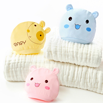 Infants and childrens caps baby hats newborn caps male and female babies spring and summer cotton nightcaps baby caps 0-3 months