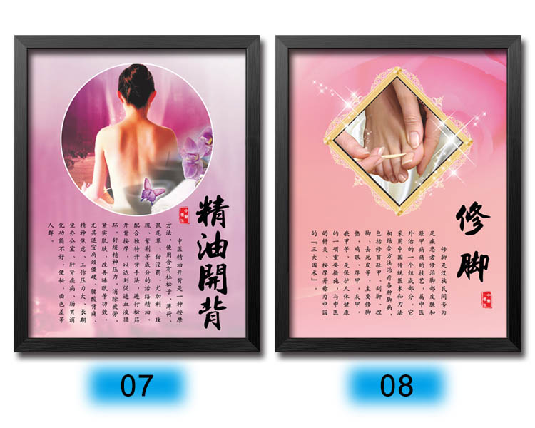 中医养生馆装饰画养生spa会所美容院挂画足疗馆按摩足浴店墙壁画