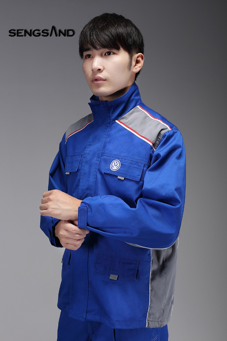 上海上汽大众工作服4s店售后汽修车间维修工装秋冬季双层长袖套装