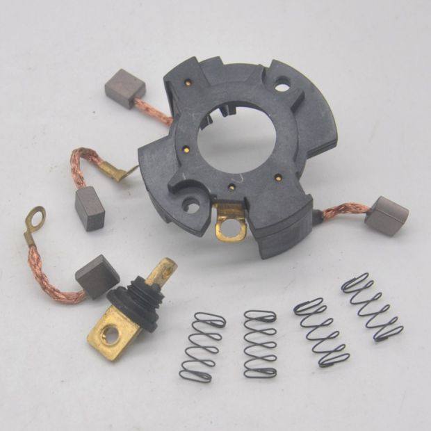 包邮摩托车启动电机碳刷总成 gs125/gn125/钻豹125启动马达碳刷架