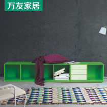 Italian Minimalist Baking Varnish TV Cabinet Minimalist Modern Living Room Module Combo Cabinet Storage Lockers Custom Furniture