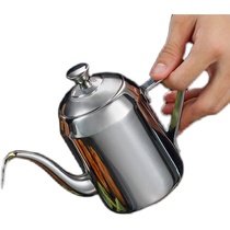 Thickened 304 stainless steel oil pot Household large-capacity oil pot Soy sauce pot leak-proof and dust-proof long mouth pot