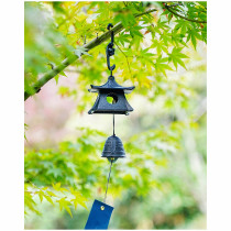 Blessing Lantern Japan imported Rock cast Southern Iron Cast Iron Wind Bell pure iron doorbell pendant auspicious peace