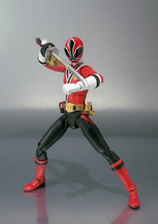热血玩具模型手办 侍战队 真剑者 真剑红 可动人偶 正版 shf