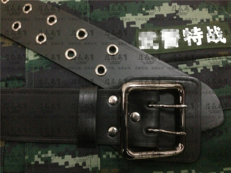 07正品2013特勤新款式黑色特战腰带双针排扣温州扬城头层牛皮包邮