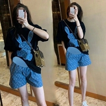 Pregnant women's pants summer safety pants thin pants summer top women summer sportswear wear shorts summer clothes