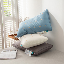 Class A pure cotton soy antibacterial pillow core full cotton long suede cotton neck pillow soft single 48x74cm pair of beat 2