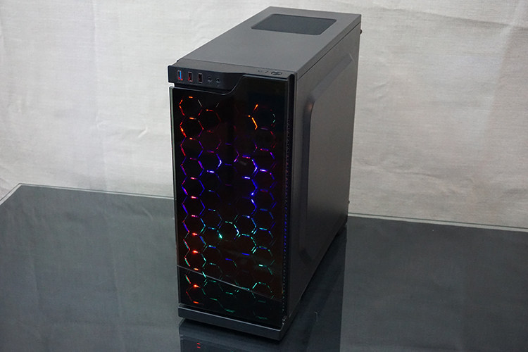 aigo/爱国者炫影2台式电脑机箱游戏水冷主机箱atx玻璃面板大侧透