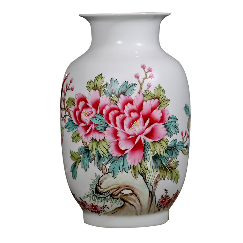 The Master of jingdezhen ceramics hand - made pastel vases, flower arranging flowers prosperous Chinese sitting room ark, furnishing articles