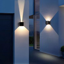 Outdoor light stair aisle waterproof wall washer lamp Nordic modern simple creative exterior wall column lamp courtyard balcony wall lamp