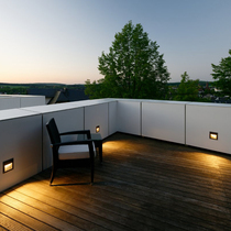 LED embedded aisle corner lights stair step lights step lights waterproof outdoor courtyard Footlights