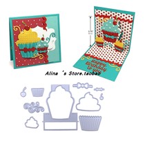 Cut template DIY template cutting die greeting card album Scrapbook making tool cake dessert