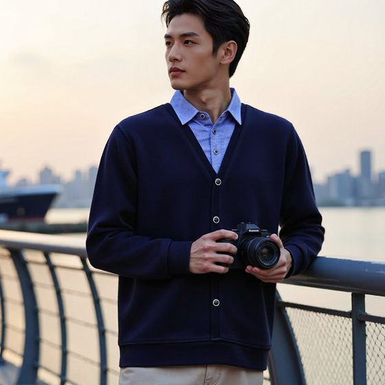 Hengyuanxiang high-end knitted sweatshirt for men fake two-piece shirt collar casual clothes autumn and winter knitted base sweater autumn
Hengyuanxiang high-end knitted sweatshirt for men fake two-piece shirt collar casual clothes autumn and winter knitted base sweater autumn