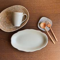 (Recommendation) Time collection Day order sc coffee series One-person breakfast oval disc Mark cup disc