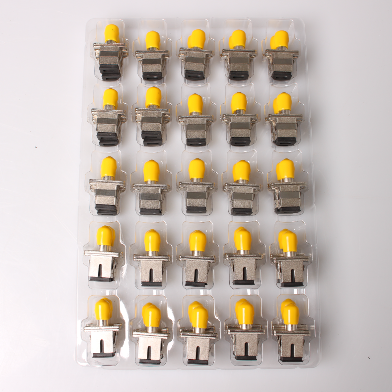 shan hong optical fiber flange st to sc carrier grade optical fiber flange sc-st adapter connection coupler