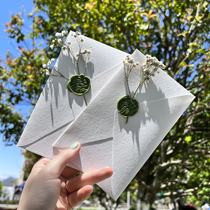 Small Freshens Wind Please Post Wedding Full of Star Dried Flowers Personality Invitation Letter Wedding Happy Posting Newlywed Custom Ask Cambodia