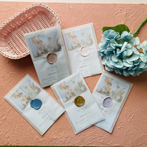 Invitation to Cambodia Teenage Hearts Wedding please post Little Qingxin wedding Heinebook Custom Photo Creative Invitation Letter Nordic Wind Single Page