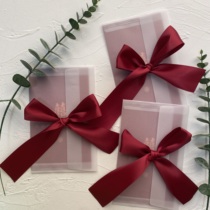 Double Joy Please Cambodia Big Red Please Post Traditional Joypost Invitation Letter Wedding Custom Creative Butterfly Knot single page