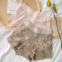 Fiimage has mid-waist sexy underwear women lace edge cotton fabric belly lift hip unmarked triangle trousers