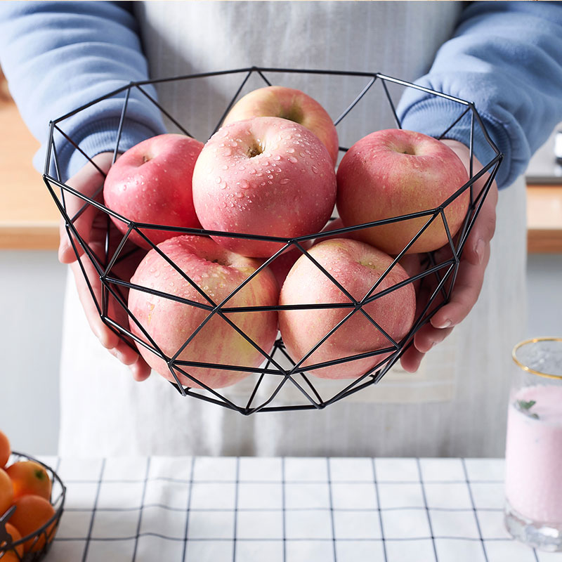 tieyi modern creative fruit basket living room tea table household northern europe simple style drain basket red fruit plate