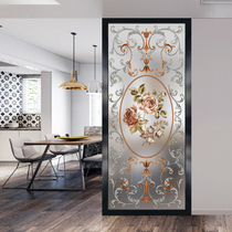 Fields Garden Modern Art Glass Genguan Gangway Background Bifacial Light Transmission Screen Partition Living Room Toilet Partition Screen