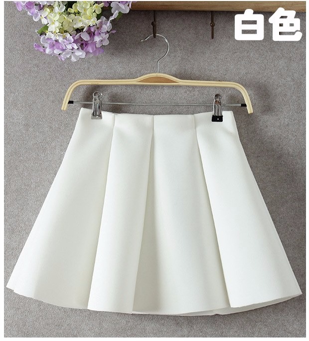 高腰半身裙秋冬显瘦a字伞裙甜美太空棉修身半