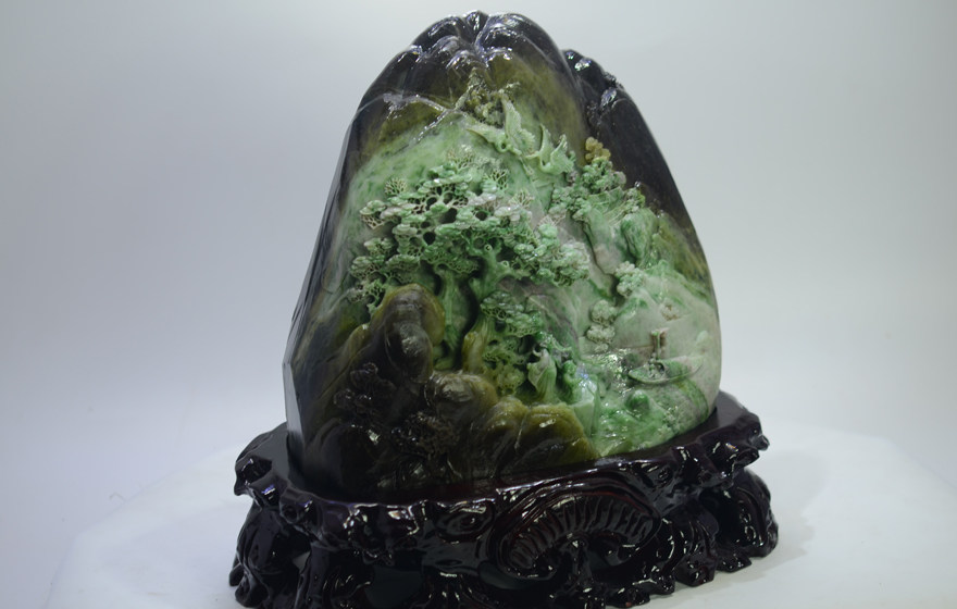 进入该拍品专场  品牌 华星工艺 产地 南阳 造型 山水 品种  独山玉