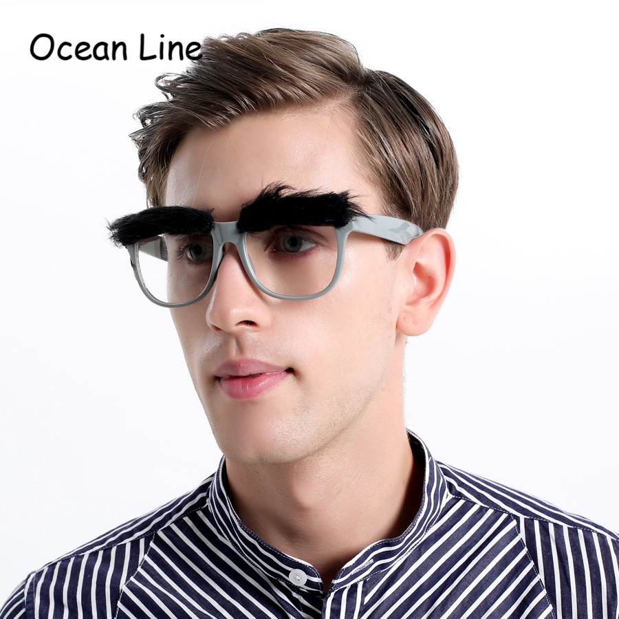 创意可爱性感粗眉毛搞怪派对眼镜 表演话剧搞怪胡子道具个性眼镜