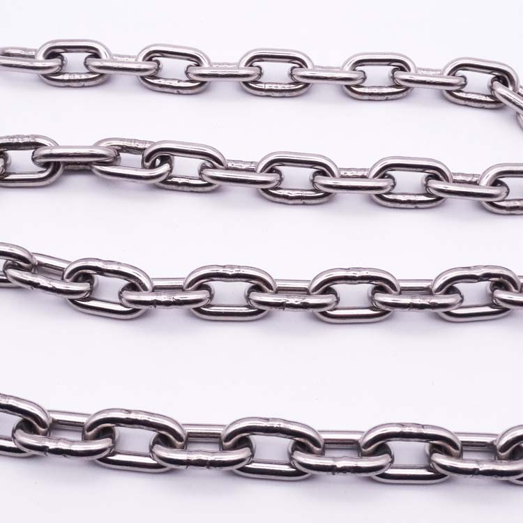 304不锈钢链条粗铁锁链宠物狗链子铁环链吊灯链 吊牌链晾衣铁锁链_双
