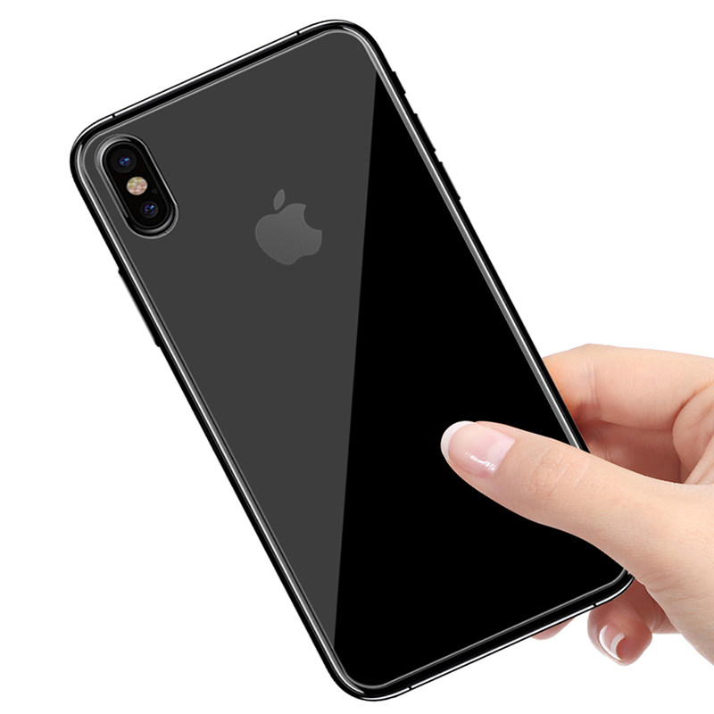 iphone x后膜苹果x背膜8x手机前后膜钢化玻璃后盖膜iphonex背面透明膜