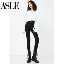 Black Jeans Women High Waist 2021 New Slim Slim Slim Skinny Small Peg Pants ankle-length pants
