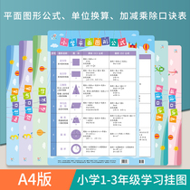 Elementary school children addition subtraction 99 Multiplicative oral Epithems Children Enlightenment Learning Portable Little Wall Chart Full Set