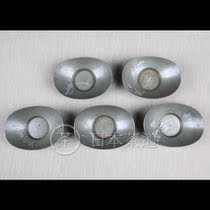 Japanese cup holder Japanese plum bamboo chrysanthemum pine five gentlemen Yuanbao-shaped tin cup and village self-made