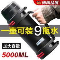 Super Large capacity Thermos Cup Men Stainless Steel Large Thermos Pot Warm Thermos Outdoor Portable Travel Kettle 3 4L