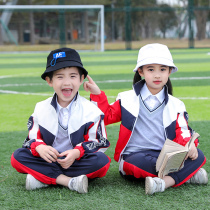 Kindergarten uniform spring and autumn clothes three-piece childrens class uniform jacket new college style school uniform suit primary school students