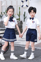 Kindergarten garden clothes summer clothes cotton class clothes primary school students school uniform summer clothes teacher graduation June 1 Childrens Day costumes