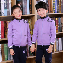 Primary school uniforms spring and autumn suits summer clothes new kindergarten uniforms spring and autumn clothes childrens British sportswear customization